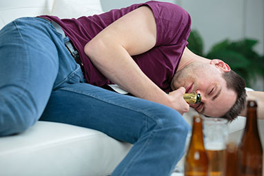 Alcohol overdose graphic