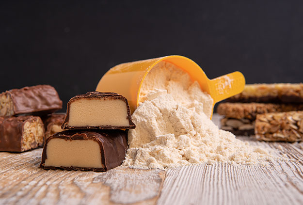 Whey powder and some snacks made using it